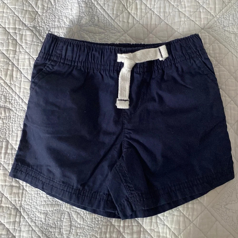 Carter’s solid navy shorts - Picture 1 of 3